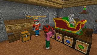 Screenshot of the Minecraft Bedrock Marketplace product Reindeer Simulator created by The Craft Stars.