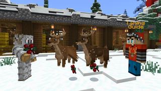 Screenshot of the Minecraft Bedrock Marketplace product Reindeer Simulator created by The Craft Stars.