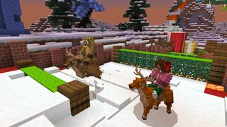 Screenshot of the Minecraft Bedrock Marketplace product Reindeer Simulator created by The Craft Stars.