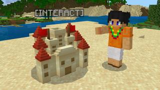 Screenshot of the Minecraft Bedrock Marketplace product Sand Castle Base created by The Craft Stars.