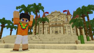 Screenshot of the Minecraft Bedrock Marketplace product Sand Castle Base created by The Craft Stars.