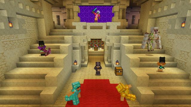 Screenshot of the Minecraft Bedrock Marketplace product Sand Castle Base created by The Craft Stars.