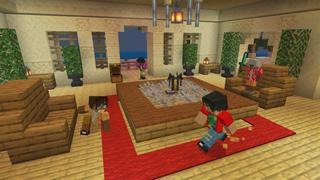 Screenshot of the Minecraft Bedrock Marketplace product Sand Castle Base created by The Craft Stars.