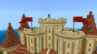 Screenshot of the Minecraft Bedrock Marketplace product Sand Castle Base created by The Craft Stars.