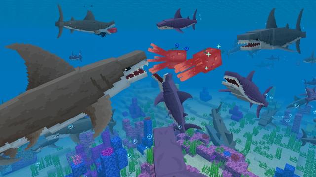 Screenshot of the Minecraft Bedrock Marketplace product Shark Attack-Extreme Survival created by The Craft Stars.