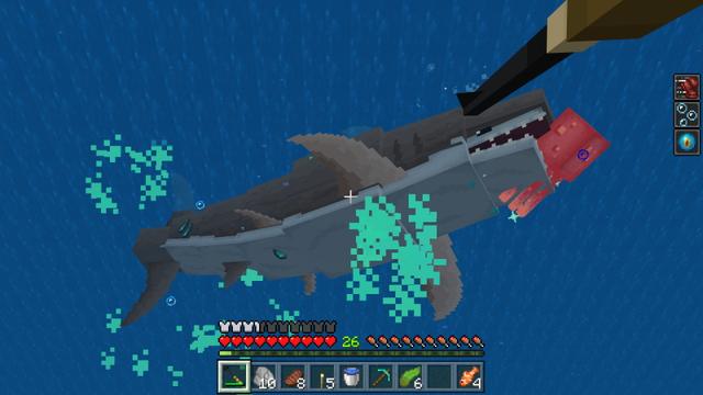 Screenshot of the Minecraft Bedrock Marketplace product Shark Attack-Extreme Survival created by The Craft Stars.