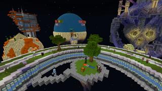 Screenshot of the Minecraft Bedrock Marketplace product Skyblock Sci-Fi created by The Craft Stars.