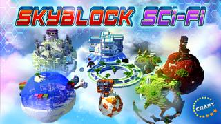 Thumbnail of the Minecraft Bedrock Marketplace product Skyblock Sci-Fi created by The Craft Stars.