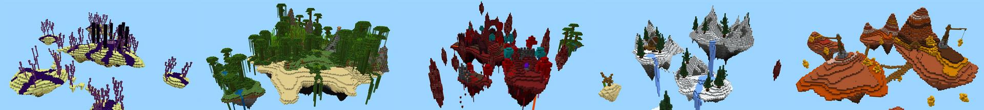 Panorama of the Minecraft Bedrock Marketplace product SkyBlock created by The Craft Stars.