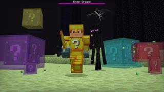 Screenshot of the Minecraft Bedrock Marketplace product Slime Lucky Blocks created by The Craft Stars.