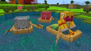 Screenshot of the Minecraft Bedrock Marketplace product Slime Lucky Blocks created by The Craft Stars.