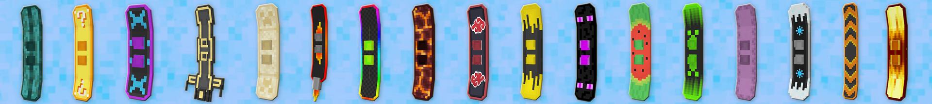 Panorama of the Minecraft Bedrock Marketplace product Snowboards created by The Craft Stars.