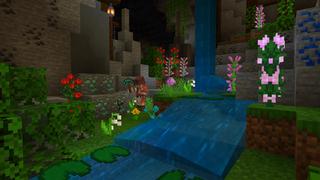 Screenshot of the Minecraft Bedrock Marketplace product Spring Castle created by The Craft Stars.