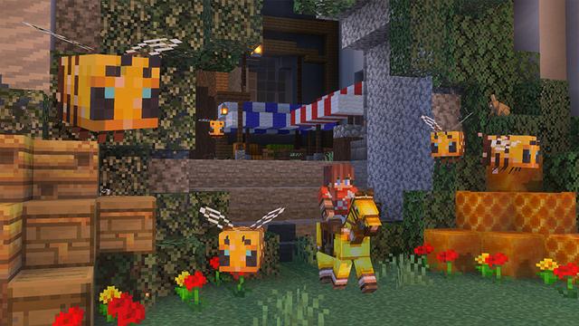 Screenshot of the Minecraft Bedrock Marketplace product Spring Castle created by The Craft Stars.