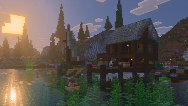 Screenshot of the Minecraft Bedrock Marketplace product Spring Castle created by The Craft Stars.