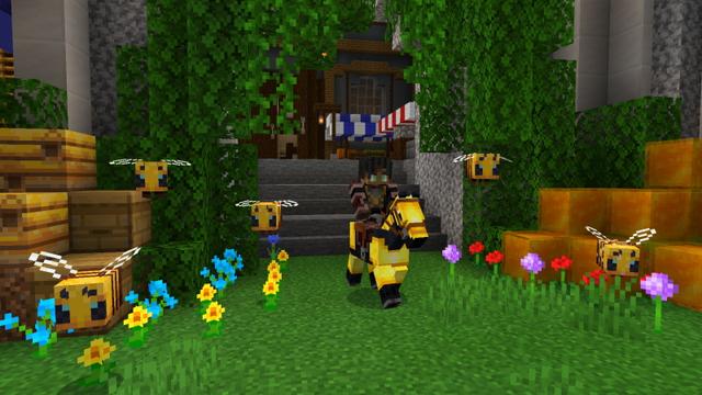 Screenshot of the Minecraft Bedrock Marketplace product Spring Castle created by The Craft Stars.