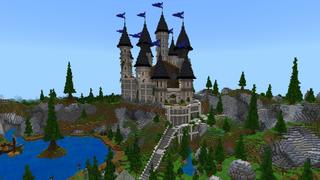 Screenshot of the Minecraft Bedrock Marketplace product Spring Castle created by The Craft Stars.