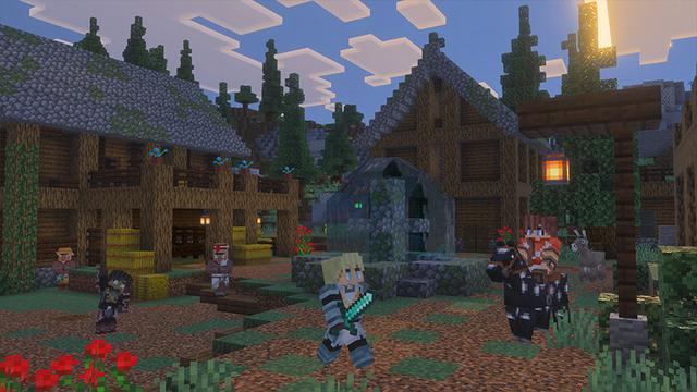 Screenshot of the Minecraft Bedrock Marketplace product Spring Castle created by The Craft Stars.