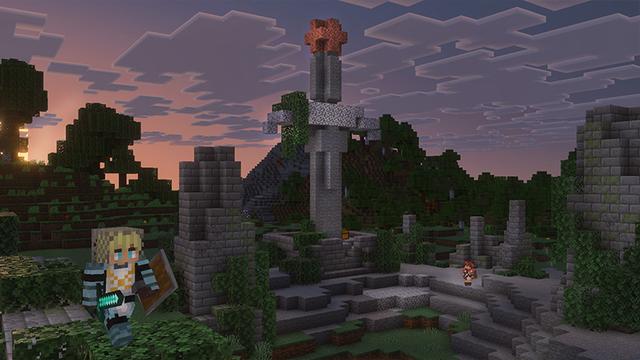 Screenshot of the Minecraft Bedrock Marketplace product Spring Castle created by The Craft Stars.