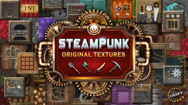 Thumbnail of the Minecraft Bedrock Marketplace product Steampunk - Original Textures created by The Craft Stars.