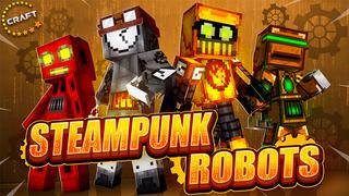 Thumbnail of the Minecraft Bedrock Marketplace product Steampunk Robots created by The Craft Stars.