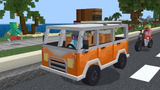 Screenshot of the Minecraft Bedrock Marketplace product Summer Cars created by The Craft Stars.