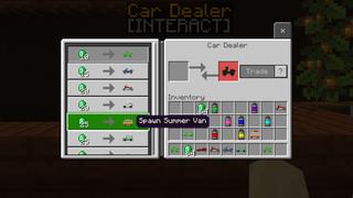 Screenshot of the Minecraft Bedrock Marketplace product Summer Cars created by The Craft Stars.