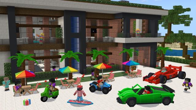 Screenshot of the Minecraft Bedrock Marketplace product Summer Millionaire Mansion created by The Craft Stars.