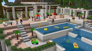 Screenshot of the Minecraft Bedrock Marketplace product Summer Resort created by The Craft Stars.