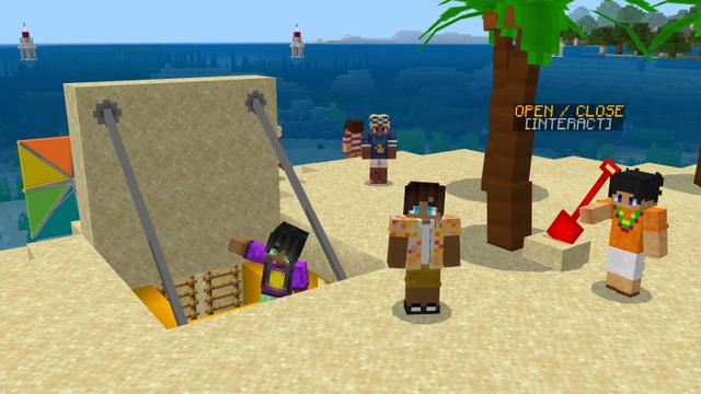 Screenshot of the Minecraft Bedrock Marketplace product Summer Secret Bunker created by The Craft Stars.