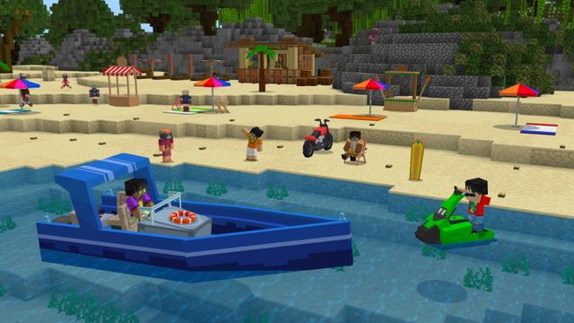 Screenshot of the Minecraft Bedrock Marketplace product Summer Secret Bunker created by The Craft Stars.