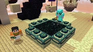 Screenshot of the Minecraft Bedrock Marketplace product Summer Skyblock created by The Craft Stars.