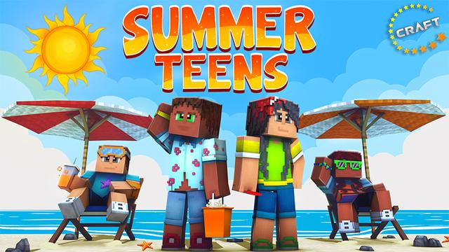 Thumbnail of the Minecraft Bedrock Marketplace product Summer Teens created by The Craft Stars.