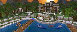Panorama of the Minecraft Bedrock Marketplace product Summer Water Sports created by The Craft Stars.