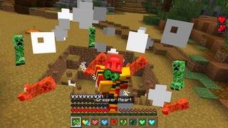 Screenshot of the Minecraft Bedrock Marketplace product Super Hearts created by The Craft Stars.