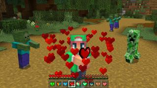 Screenshot of the Minecraft Bedrock Marketplace product Super Hearts created by The Craft Stars.
