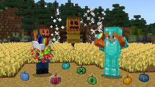 Screenshot of the Minecraft Bedrock Marketplace product Super Pumpkins created by The Craft Stars.