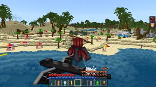 Screenshot of the Minecraft Bedrock Marketplace product Surfboards created by The Craft Stars.