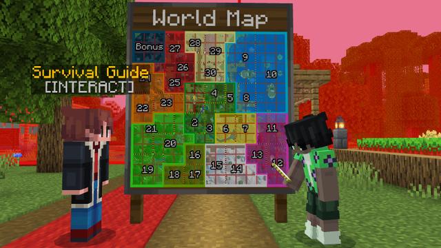 Screenshot of the Minecraft Bedrock Marketplace product Survival But Can't Leave Chunk created by The Craft Stars.