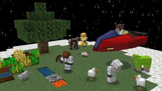 Screenshot of the Minecraft Bedrock Marketplace product Survival on the Moon! created by The Craft Stars.