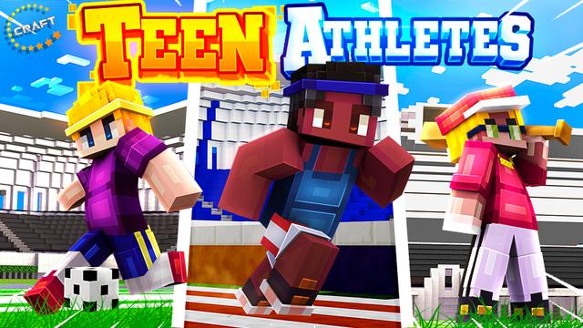 Thumbnail of the Minecraft Bedrock Marketplace product Teen Athletes created by The Craft Stars.