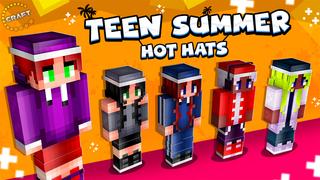 Thumbnail of the Minecraft Bedrock Marketplace product Teen Summer - Hot Hats created by The Craft Stars.