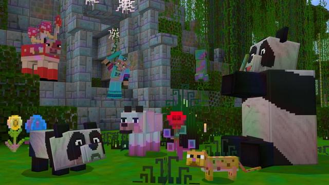 Screenshot of the Minecraft Bedrock Marketplace product Tie Dye - Texture Pack created by The Craft Stars.