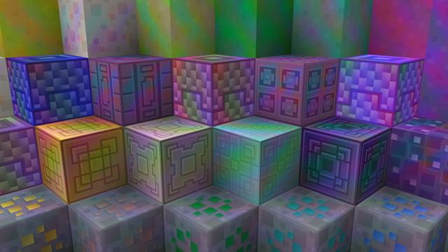 Screenshot of the Minecraft Bedrock Marketplace product Tie Dye - Texture Pack created by The Craft Stars.