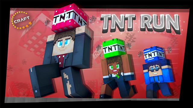 Thumbnail of the Minecraft Bedrock Marketplace product TNT Run created by The Craft Stars.