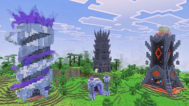 Screenshot of the Minecraft Bedrock Marketplace product Towers & Dungeons Add-On created by The Craft Stars.