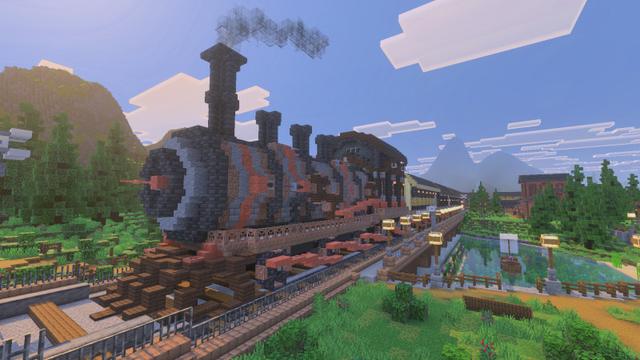Screenshot of the Minecraft Bedrock Marketplace product Train House created by The Craft Stars.