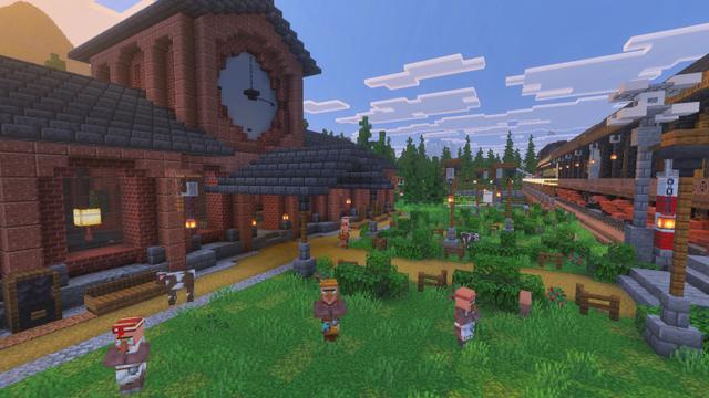 Screenshot of the Minecraft Bedrock Marketplace product Train House created by The Craft Stars.