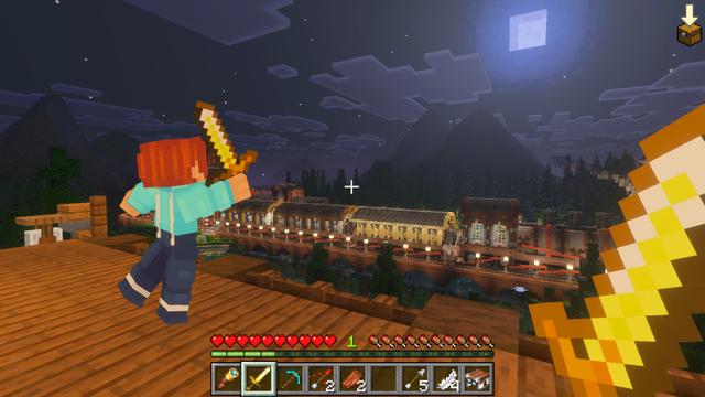 Screenshot of the Minecraft Bedrock Marketplace product Train House created by The Craft Stars.