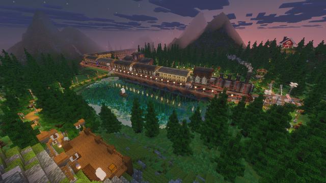 Screenshot of the Minecraft Bedrock Marketplace product Train House created by The Craft Stars.